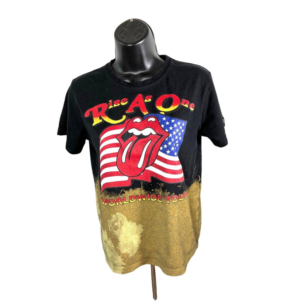 Rolling Stones Rise As One T Shirt Bleached Tour Graphic